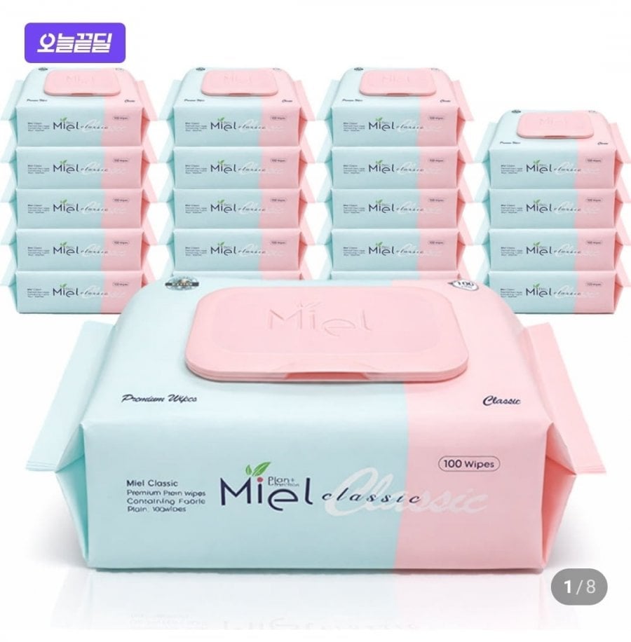 미엘 물티슈 50g 100매 20팩