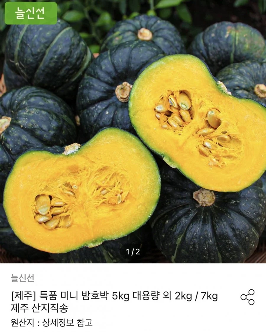 제주산 미니 단호박 5kg