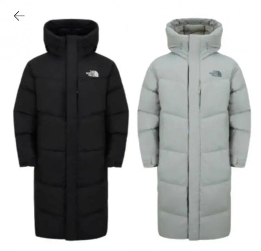 노스페이스 OBIR HYBRID DOWN COAT 남여공용 롱다운 덕다운