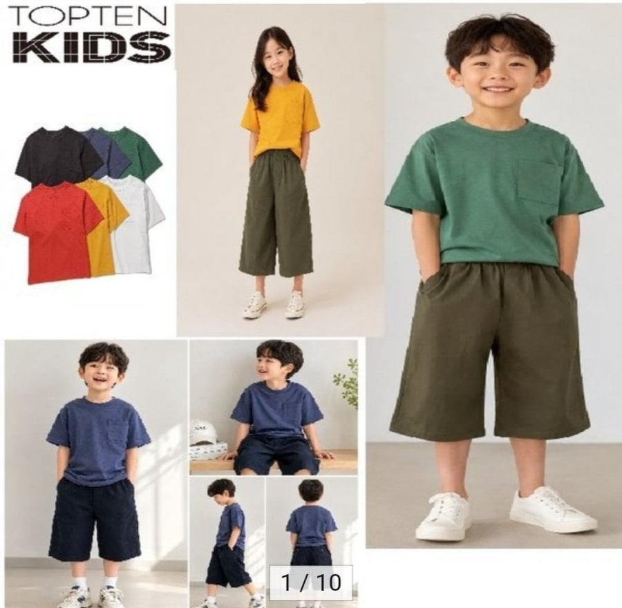 탑텐키즈 오버핏 티셔츠