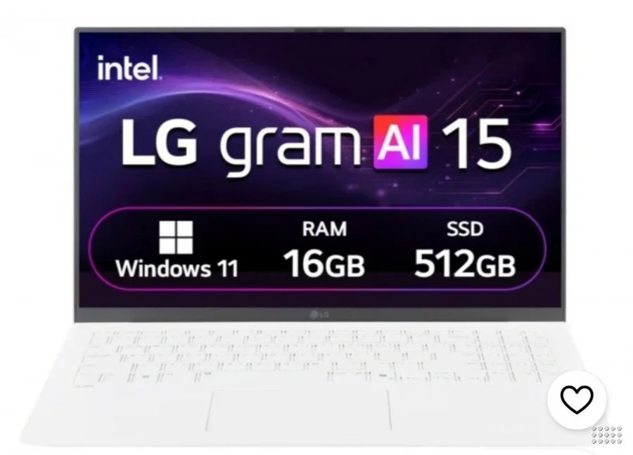 LG전자 2026 그램 AI 15 코어 Ultra5에센스 화이트