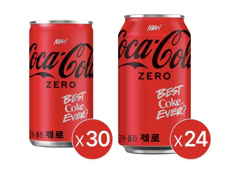 코카콜라 제로 350ml 24CAN + 코크제로 190캔 30입