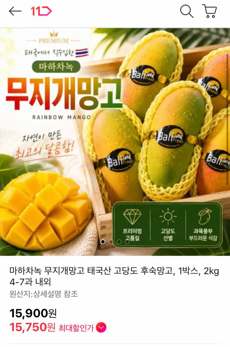 무지개망고 2kg