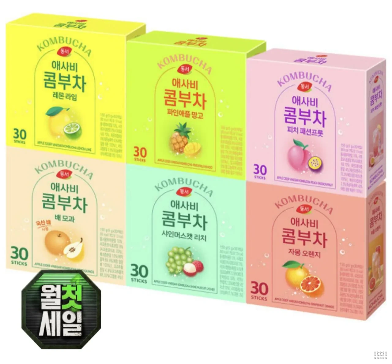 동서 애사비 콤부차 30T 2개