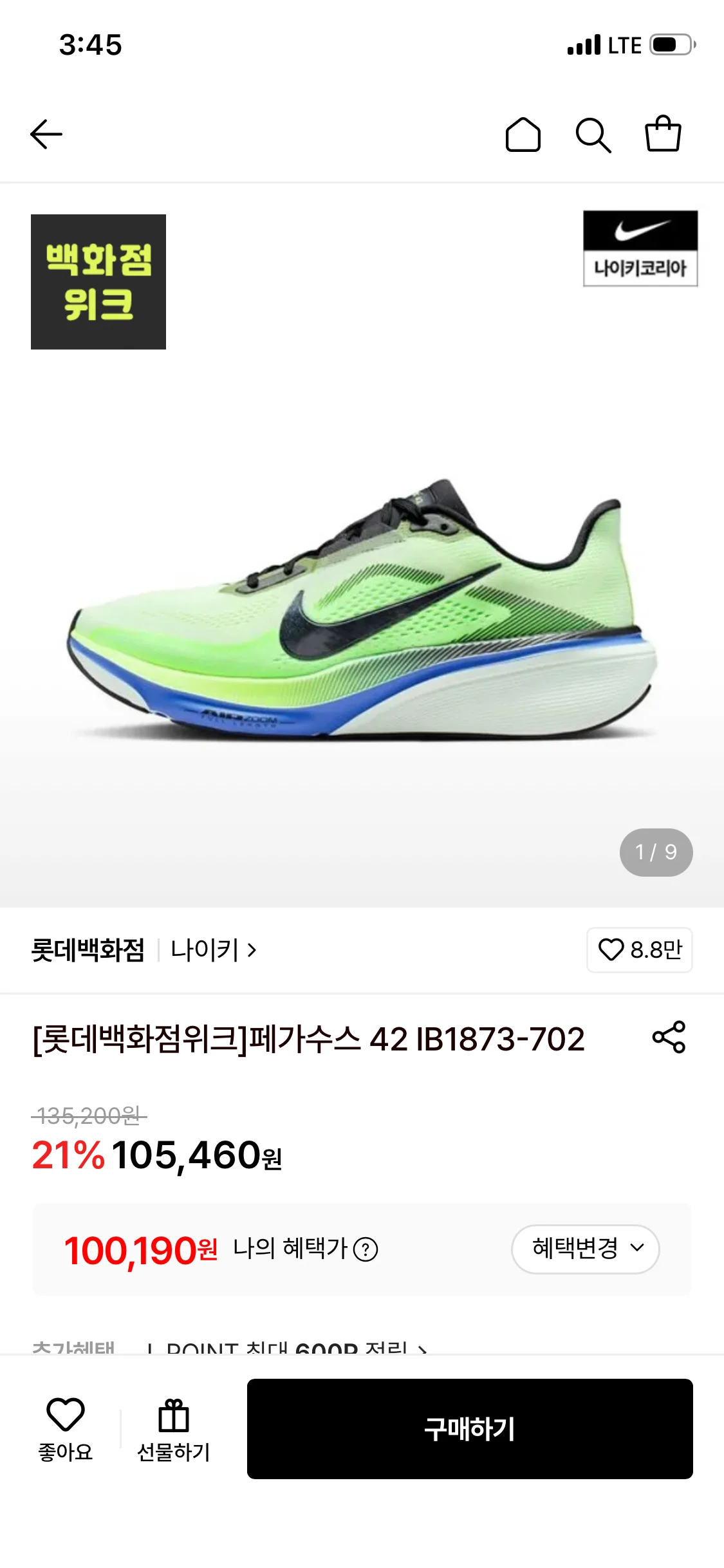 나이키 페가수스 42 IB1873-702 (카드)