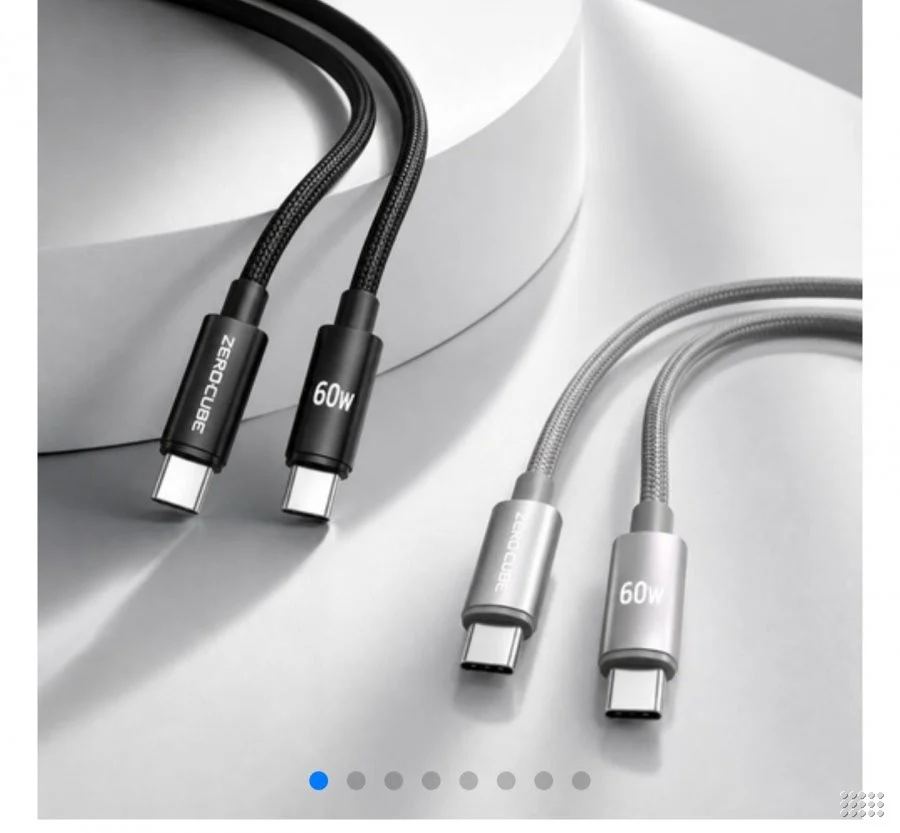 C to C 60W 초고속 충전케이블 1+1