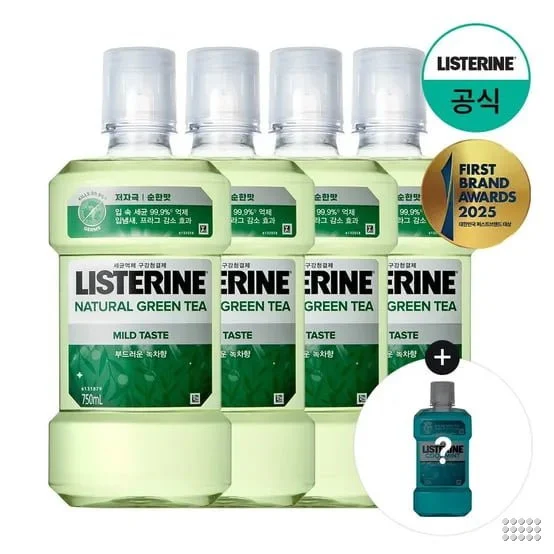 리스테린 구강청결제 750ml 4개입 +(증)쿨민트250ml