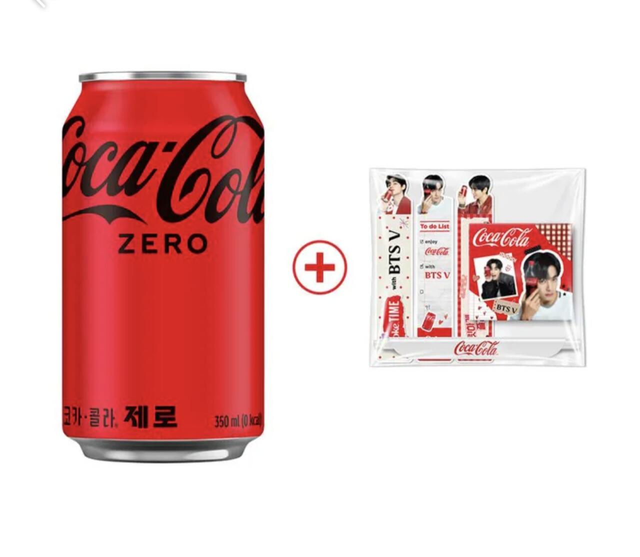코카콜라 제로 350ml 24개 + BTS 뷔 문구세트 증정