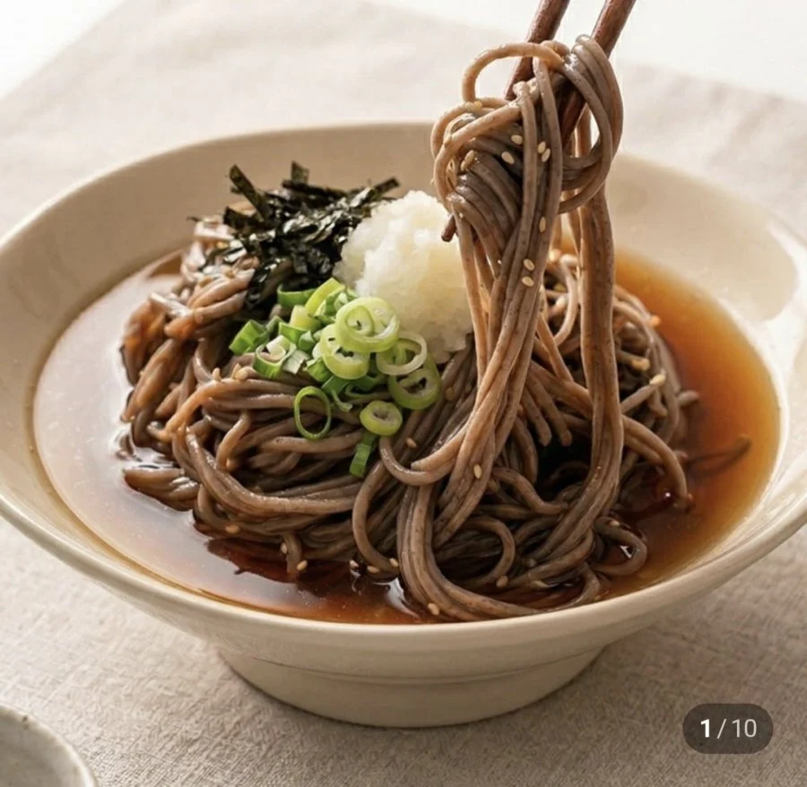 생메밀소바 세트 냉메밀 비빔국수
