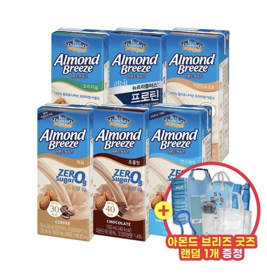 아몬드브리즈 오리지널/언스위트 외 190ml x 48팩+랜덤 굿즈