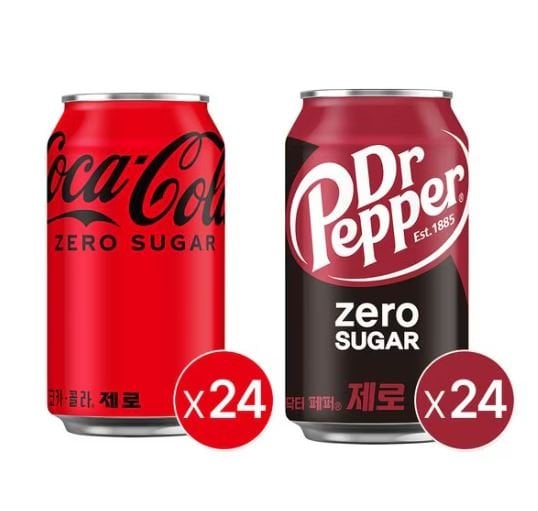 코크제로 350CAN X24 + 닥터페퍼 제로 350CAN X24