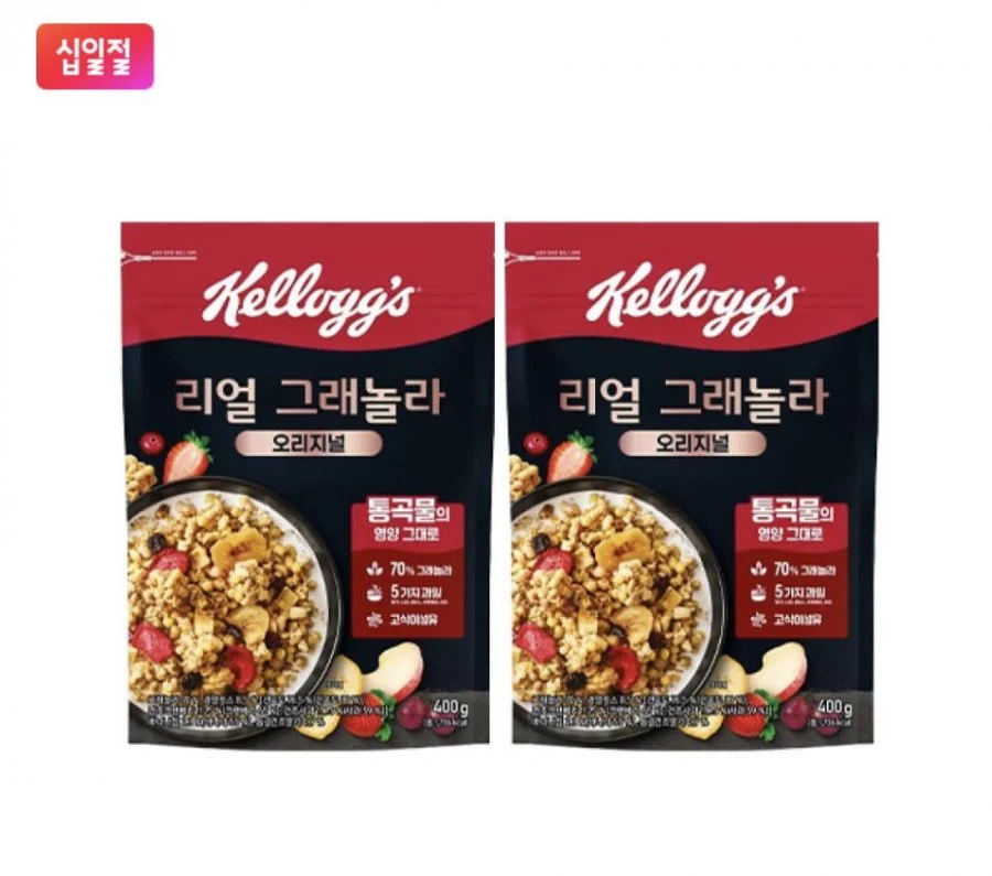 켈로그 리얼 그래놀라 400g 2개