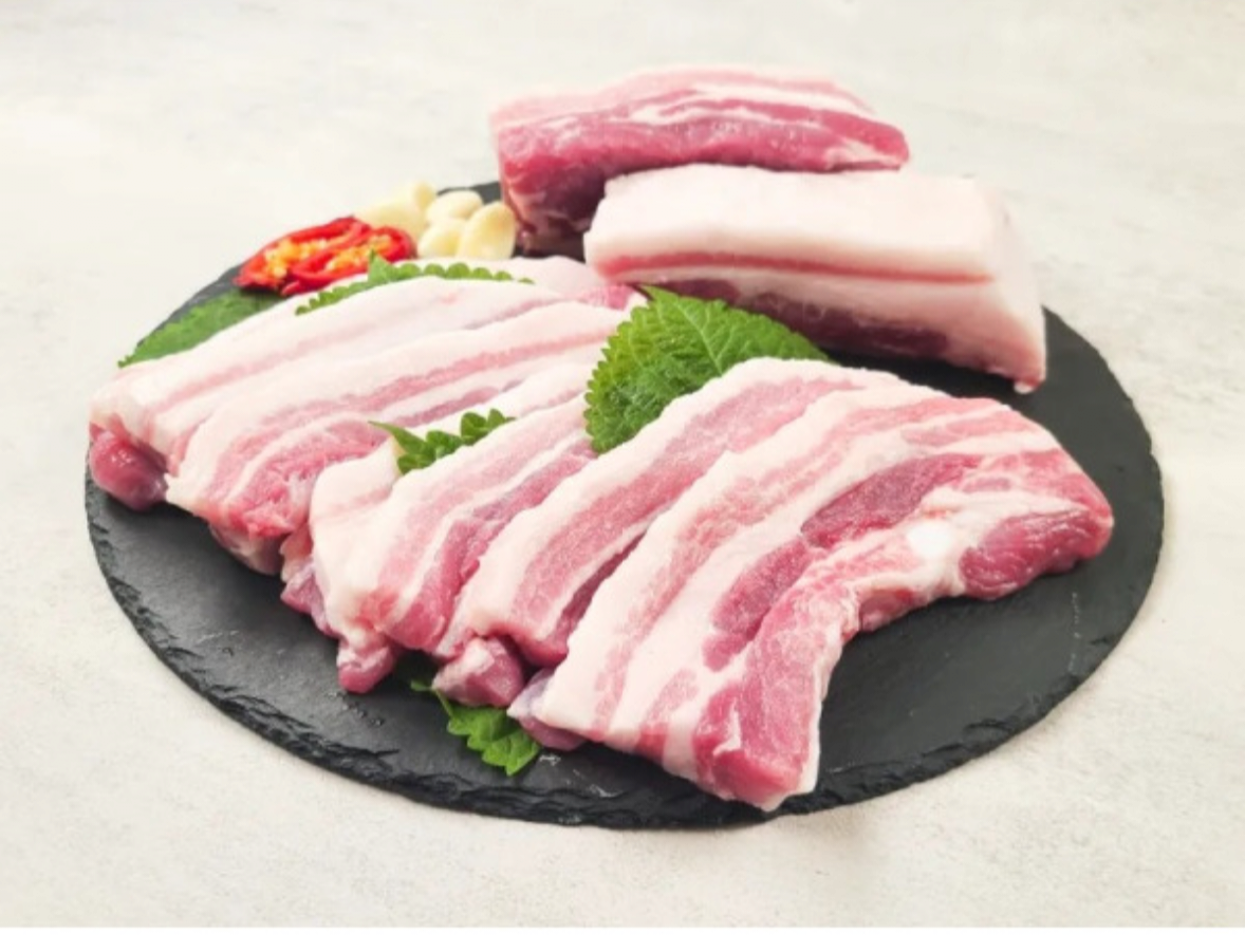 국내산 1+ 한돈 삼겹살 1kg