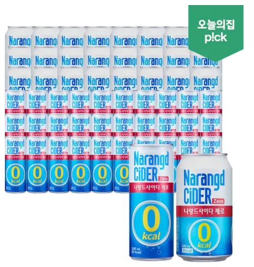 나랑드사이다 제로 245ml 30캔 + 345ml 24캔 (맛 3종 택 1)