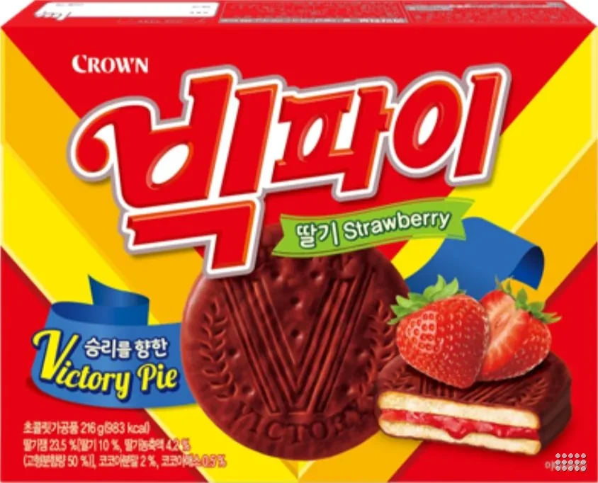크라운 빅파이 딸기, 216g, 5개