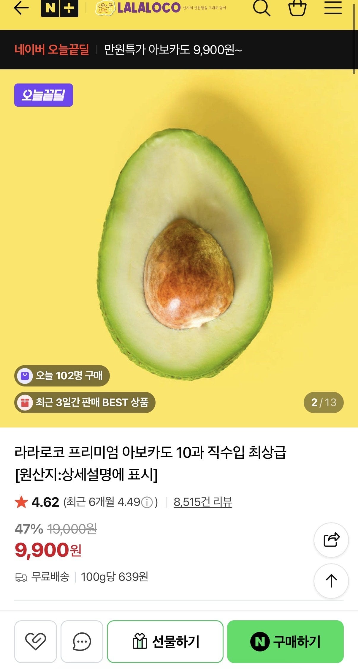 아보카도 10과