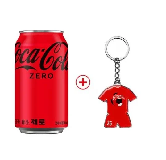 코카콜라제로 350ml * 24입+월드컵 유니폼 키링_M