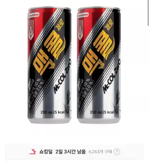 맥콜제로 250ml x 30캔