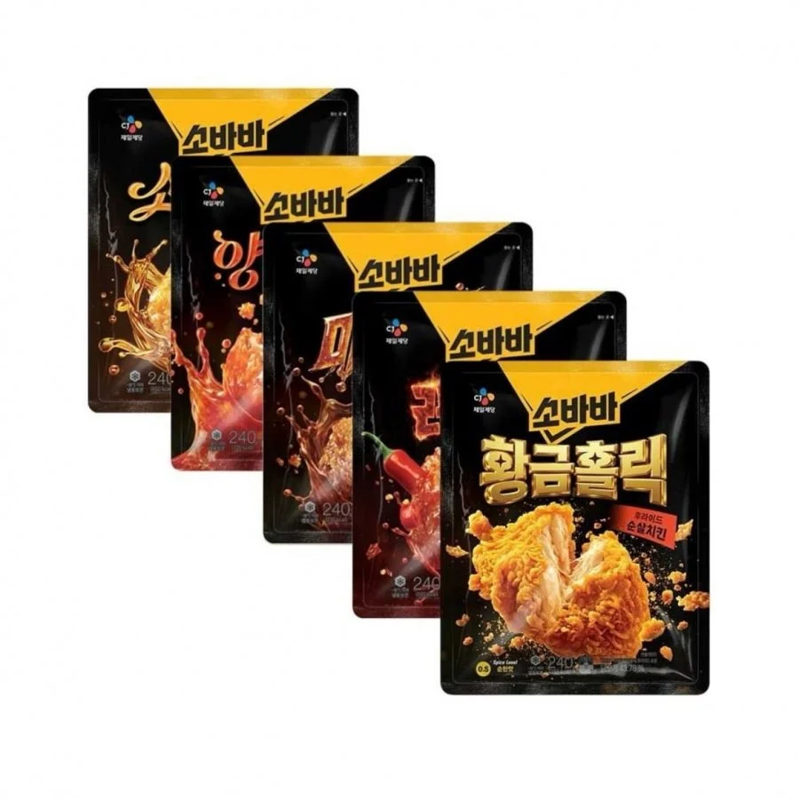 고메 소바바 순살 240g 3+3 황금홀릭/소이허니/양념/레드핫/마쏘킥 골라담기