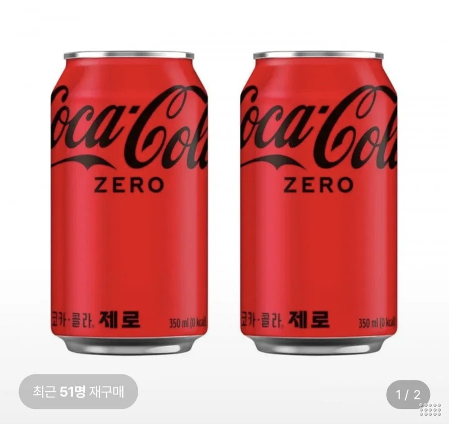 코카콜라 제로 350ml캔 24개입