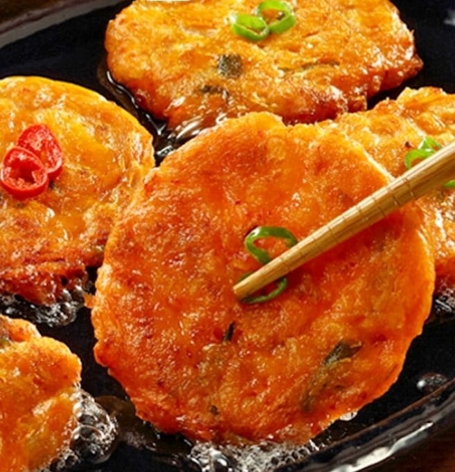 한입 땡초 김치전 부추전 300g + 300g