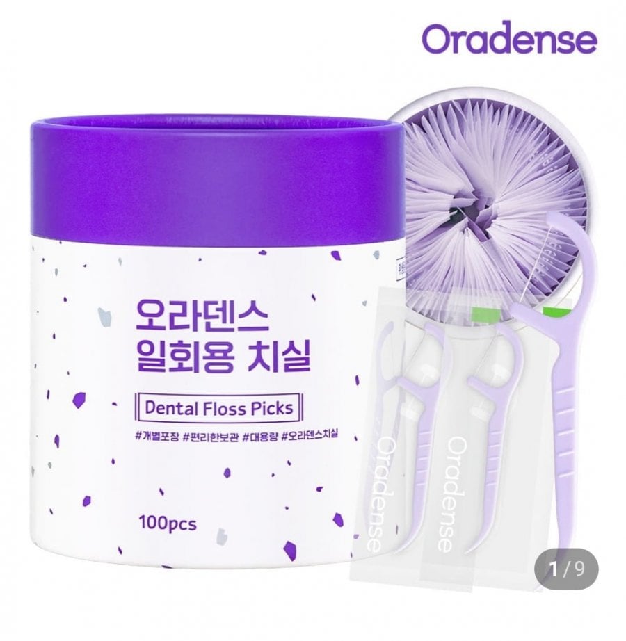 오라덴스 개별포장 일회용 치실 Y형, 100개입, 1개