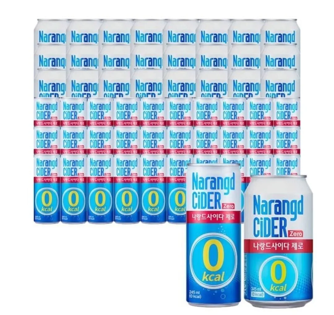 나랑드사이다 제로 245ml 30캔+345ml 24캔