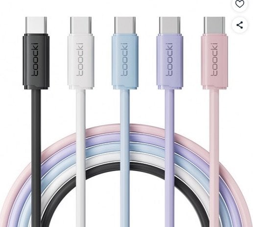 Toocki 삼성호환 C타입 60W PD 고속충전케이블 1m X 5개
