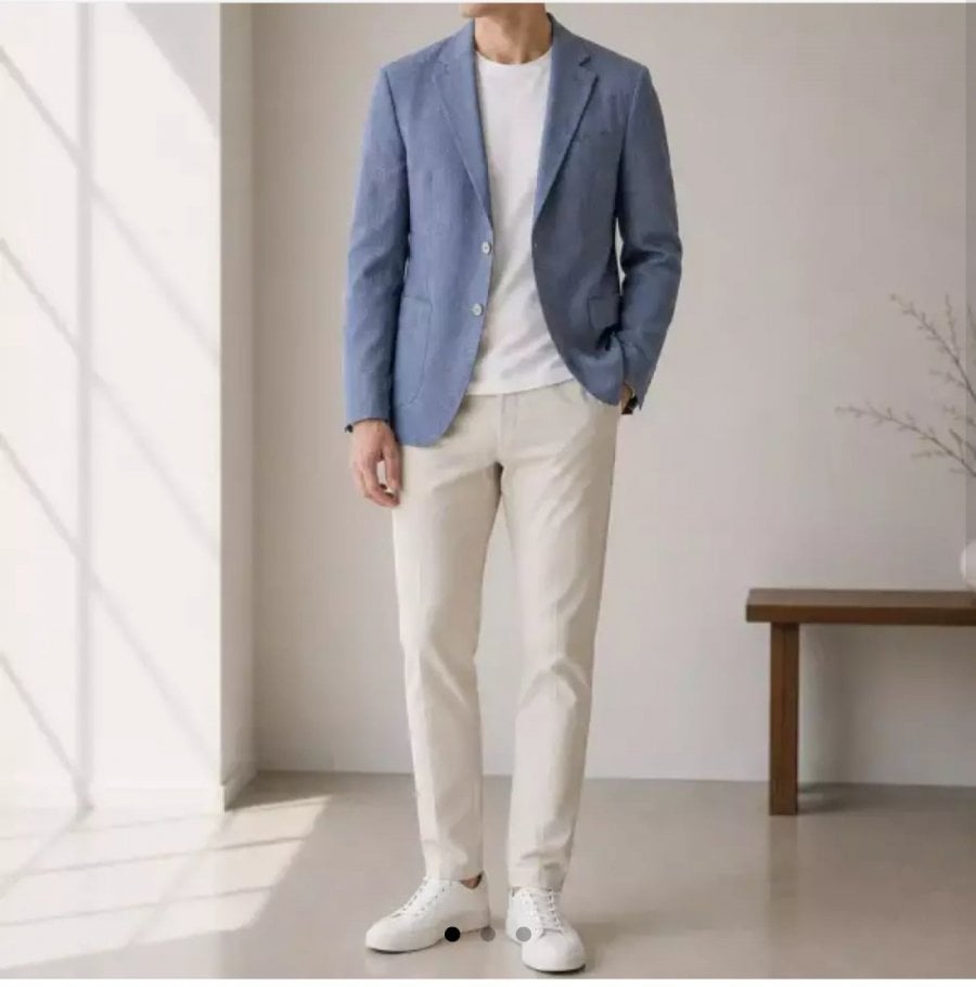 맨잇슈트 린넨100% 블레이저 여름자켓