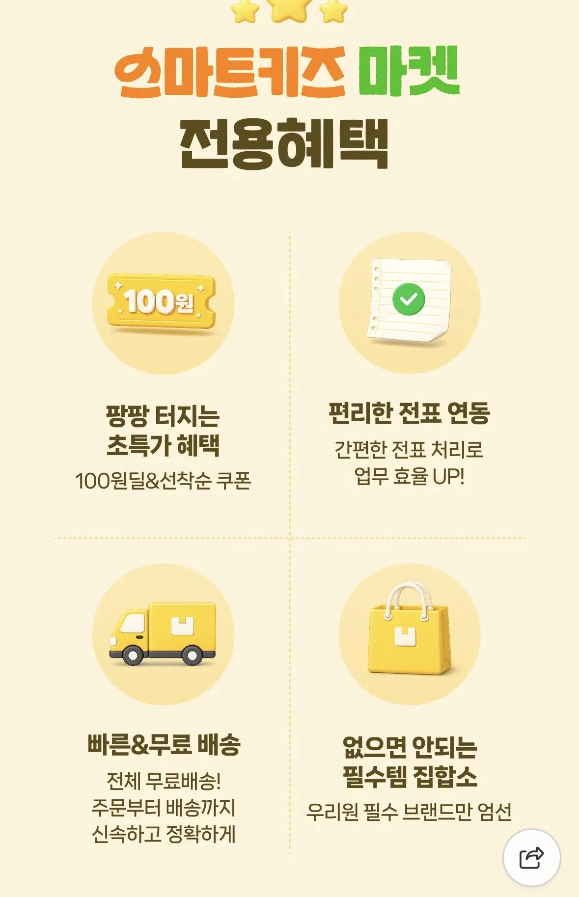 100원딜 및 생수, 커피, 물티슈, 복사용 등등