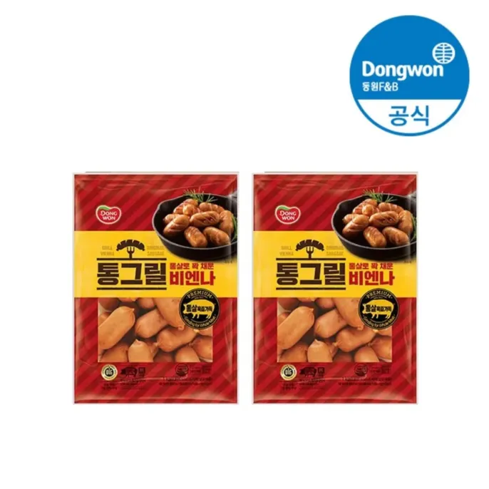 동원 통그릴 비엔나 1kg x 2봉지