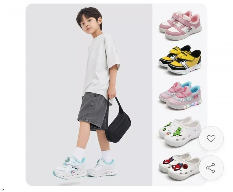 디즈니 키즈 캐릭터 운동화