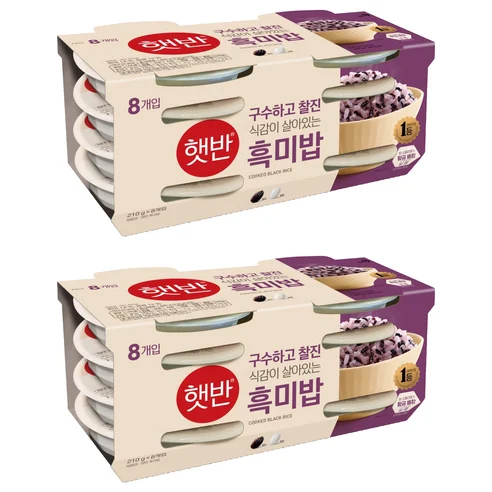 햇반 흑미밥 210g 16개