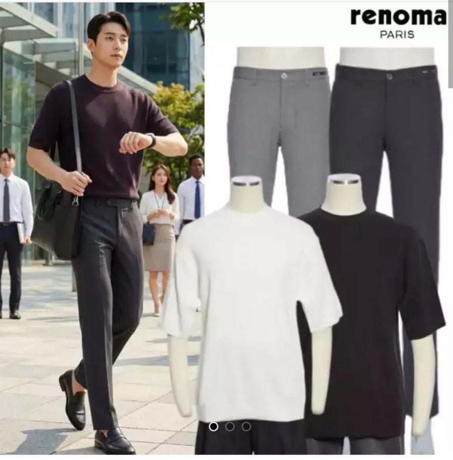 레노마 S/S 얇은 여름팬츠&통기성 좋은 반팔티셔츠 8종택1