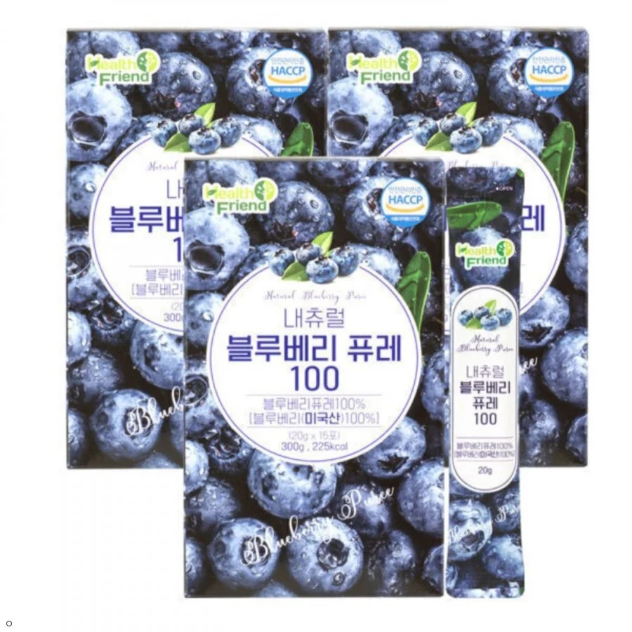 내츄럴 블루베리퓨레 100 15포 x 3개