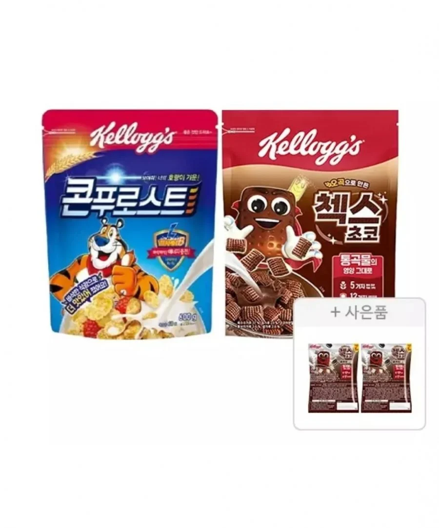 켈로그 콘푸로스트 600g + 첵스초코 570g + 첵스초코 쿠키앤크림 증정