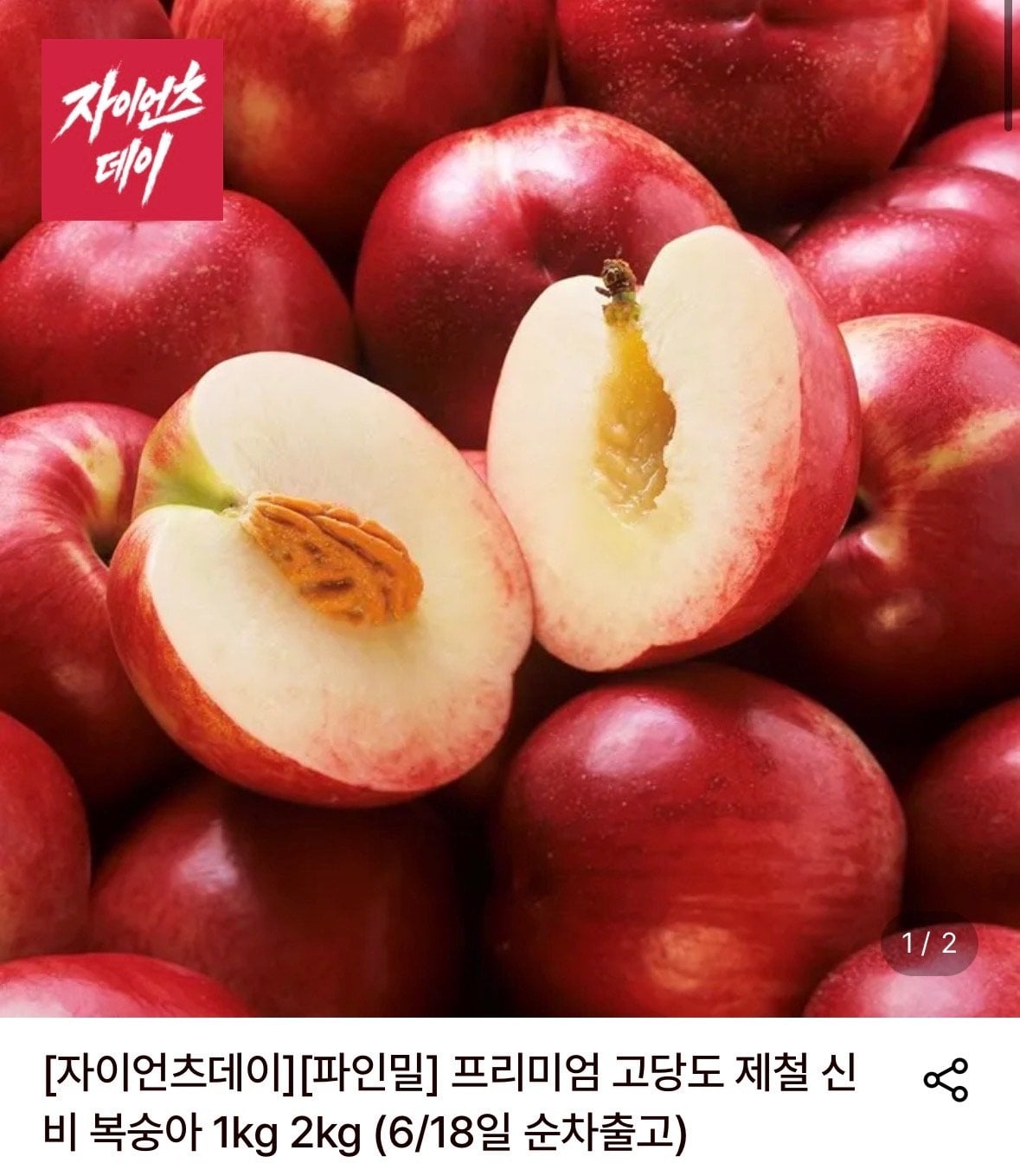 고당도 제철 신비 복숭아 2kg 28-32과