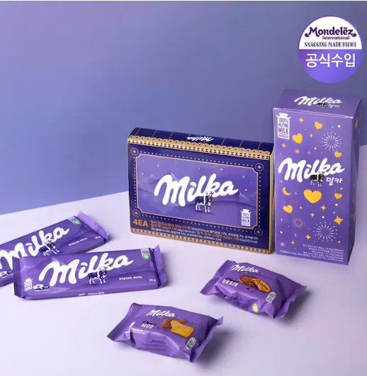 밀카 초콜릿/비스킷 패키지 2종