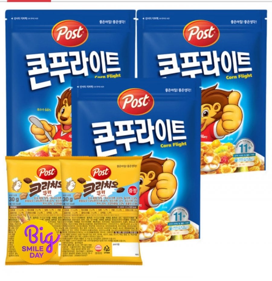 포스트 콘푸라이트 시리얼 600g 3개 +크리치오쿠키 30g 2개
