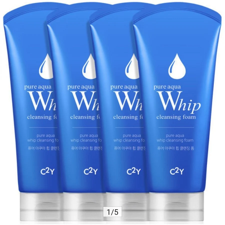 아쿠아 휩 폼클렌징 120ml 4개