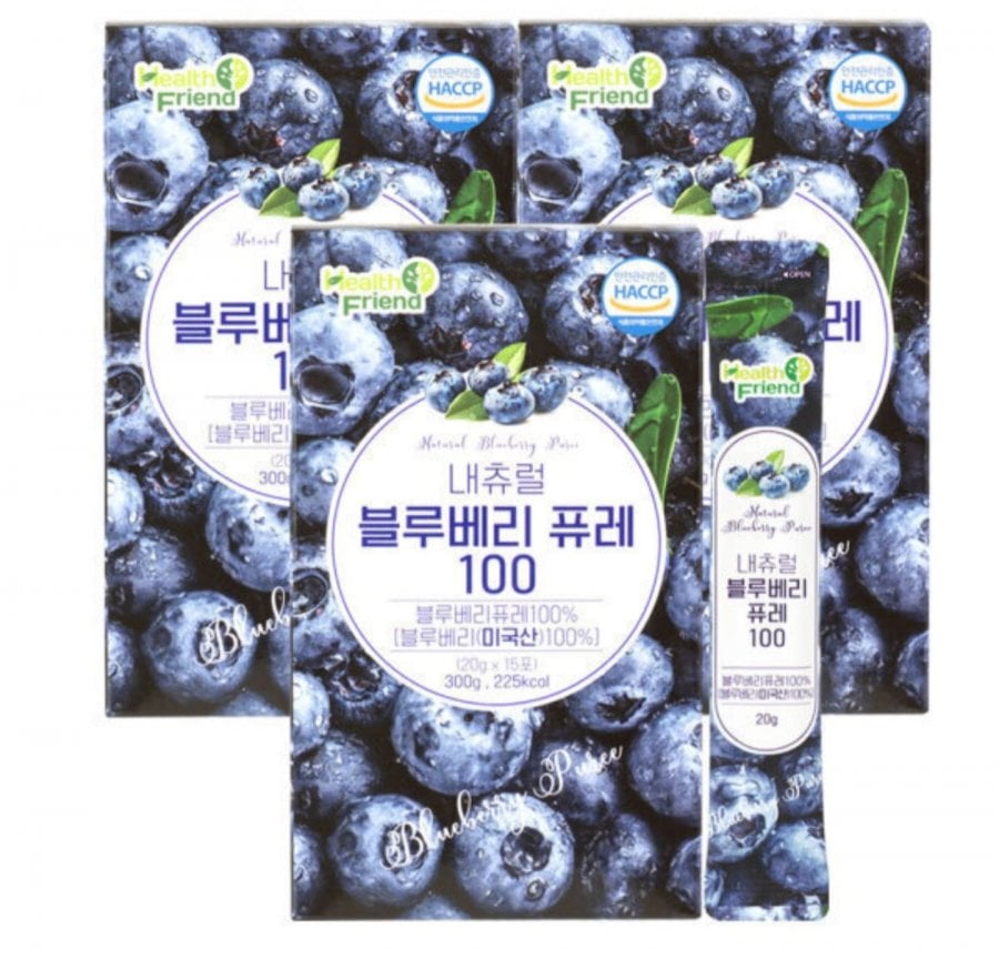 내츄럴 블루베리퓨레 100 15포 x 3개