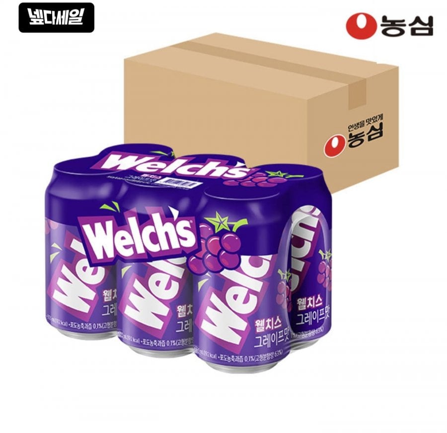 웰치스 소다 그레이프 355ml 24개