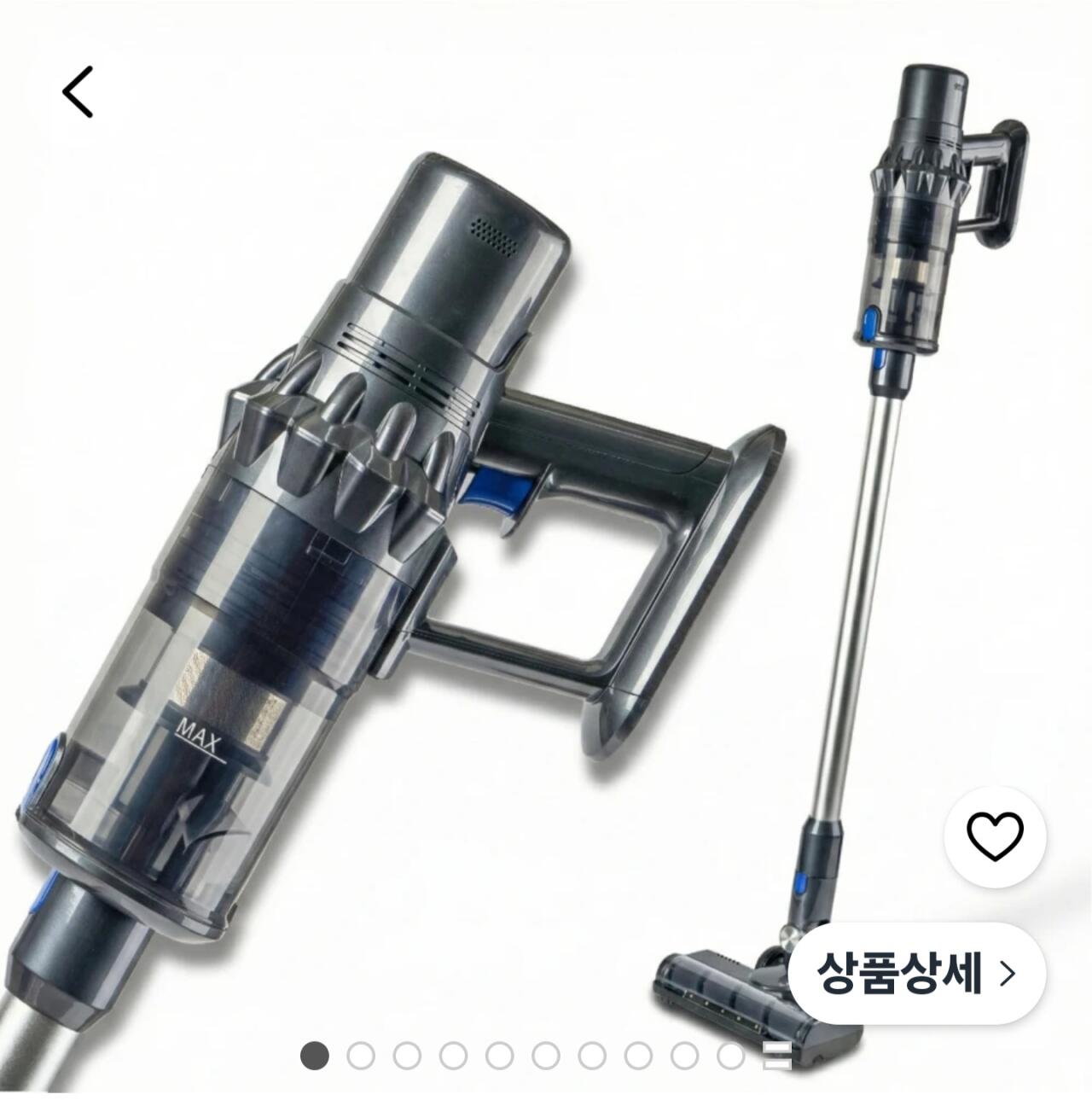 노브 500W 괴물 흡입력 프리미엄 무선 청소기 + 전용 거치대 포함