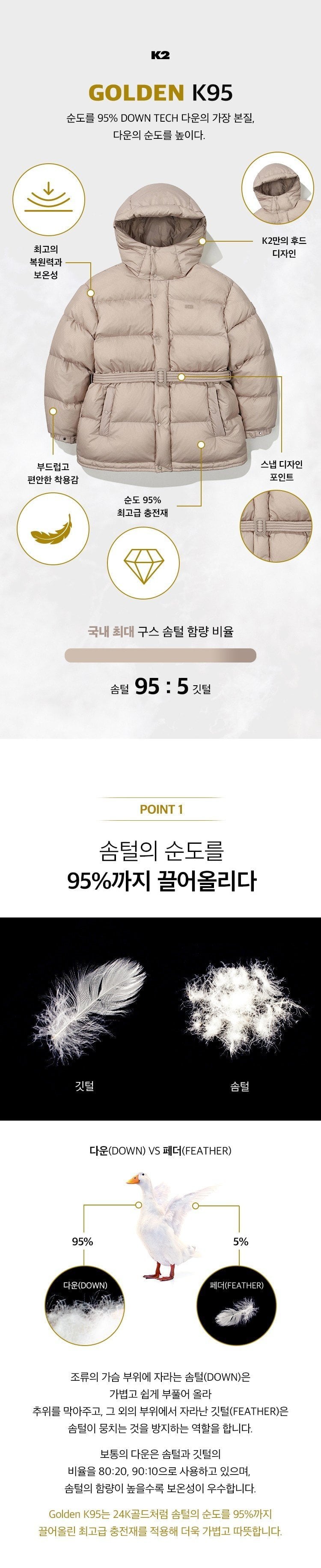 조공용 역시즌 K2 골든 K95 베이글