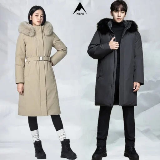 NEPA 아르테 롱 구스코트 다운자켓