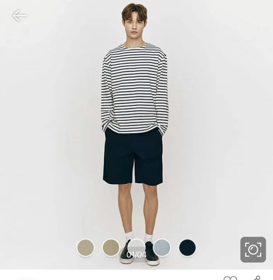 지오다노 이지 버뮤다 쇼츠