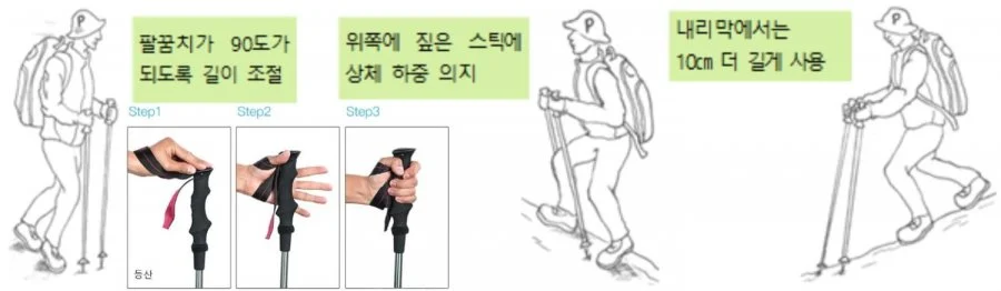 벤틱스 접이식 등산스틱 7075두랄루민