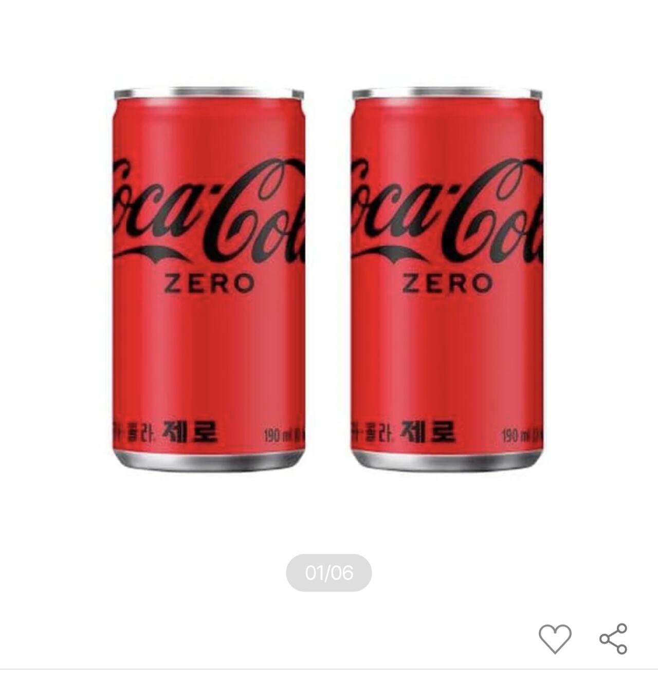코카콜라 제로 190ml 30입