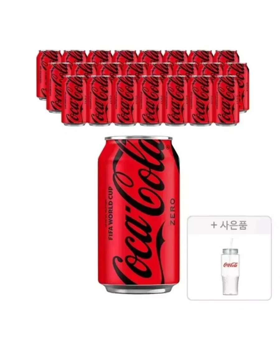 코카콜라 제로 350ml 24캔+콜드컵