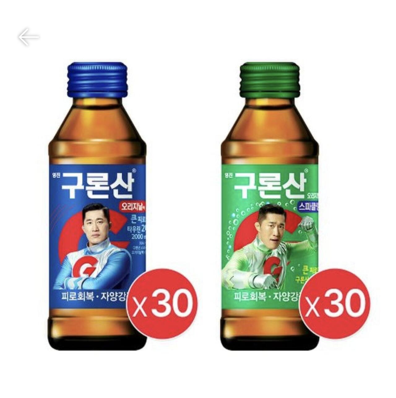 구론산 오리지날액 150ml 30개+스파클링 150ml 30병